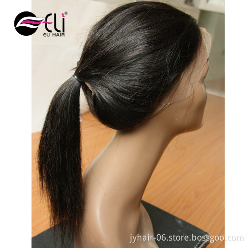 360 Lace Frontal Closure Brazilian Straight Remy Human Hair Closure Free Part Pre Plucked Baby Hair For Black Women